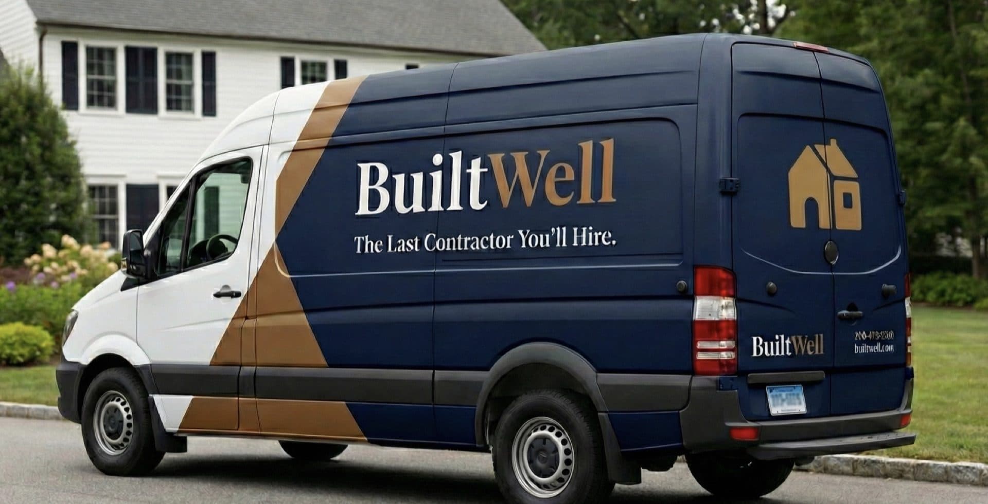 Professionally branded BuiltWell truck