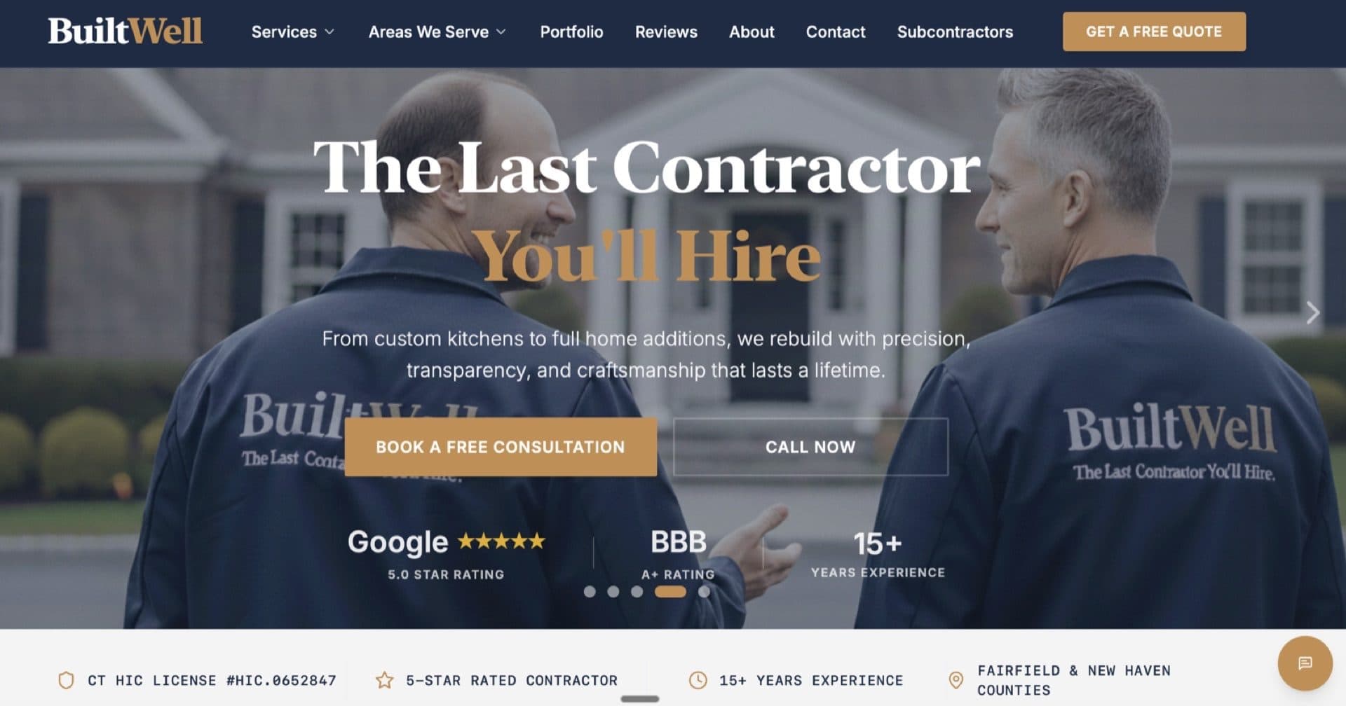 BuiltWell website by Market Movers
